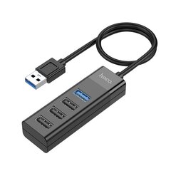 USB-keskitin Hoco HB25 Easy mix 4-in-1, USB-A - 1xUSB3.0+3xUSB2.0 hinta ja tiedot | Hoco Tietokoneiden lisävarusteet | hobbyhall.fi