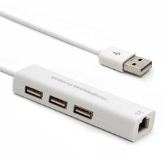 Internet-sovitin + USB 2.0 -keskitin hinta ja tiedot | Adapterit | hobbyhall.fi