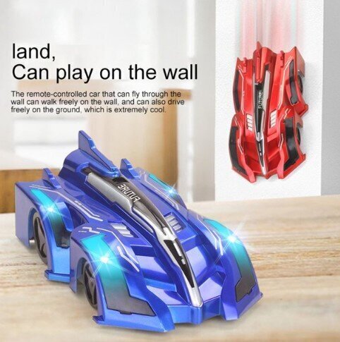 Anti Gravity Ceiling Ceiling Car Electric 360 Rotating Stunt RC Car Blue hinta ja tiedot | Poikien lelut | hobbyhall.fi