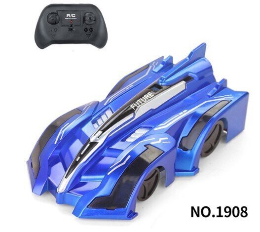 Anti Gravity Ceiling Ceiling Car Electric 360 Rotating Stunt RC Car Blue hinta ja tiedot | Poikien lelut | hobbyhall.fi