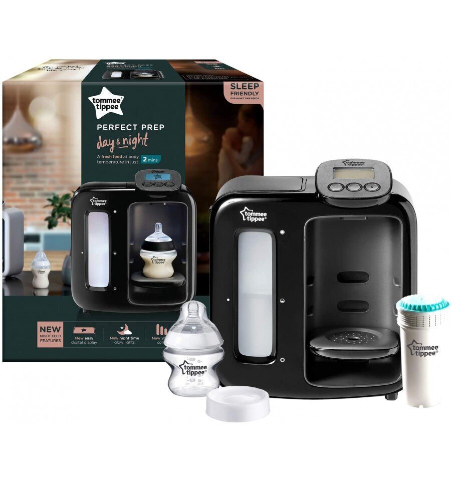 Maitosekoitin Tommee Tippee Day & Night, musta, 423746 hinta ja tiedot | Pullonlämmittimet ja sterilointilaitteet | hobbyhall.fi