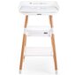 Hoitopöytä 431128 CHILDHOME Changing Table "Evolux" White Natural hinta ja tiedot | Vauvan hoitoalustat ja tekstiilit | hobbyhall.fi