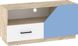 TV-pöytä Meblocross Pax-21, ruskea/valkoinen/sininen hinta ja tiedot | TV-tasot | hobbyhall.fi