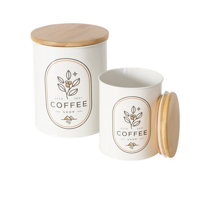 Säilytyspurkkisetti Boltze Coffee, 2 kpl hinta ja tiedot | Elintarvikkeiden säilytysastiat | hobbyhall.fi