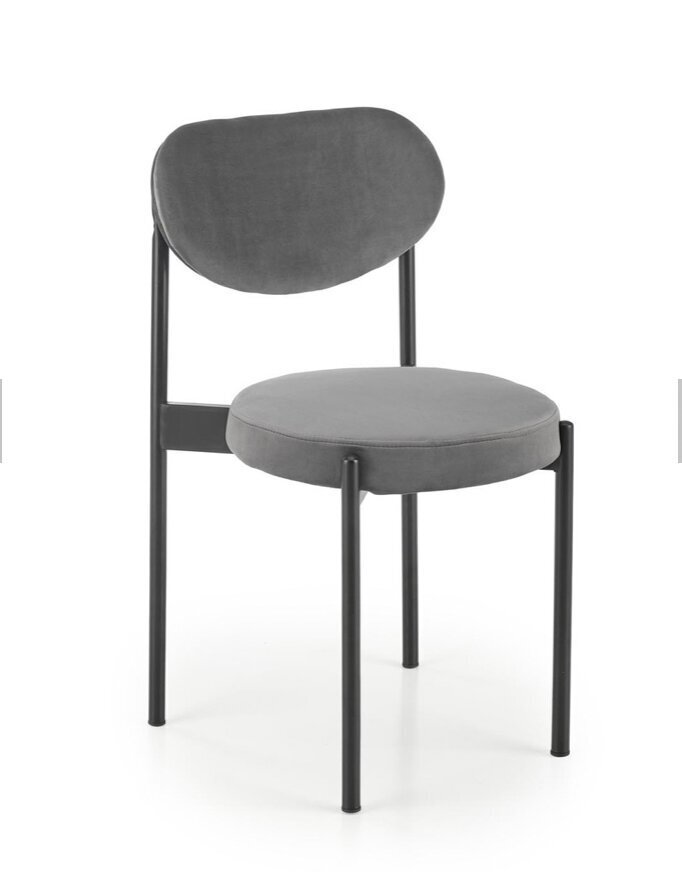 4 tuolin setti K509, harmaa/musta hinta ja tiedot | Ruokapöydän tuolit | hobbyhall.fi