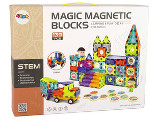 Magic Magnetic Blocks Magneettiset palikat, 139 kpl. hinta ja tiedot | LEGOT ja rakennuslelut | hobbyhall.fi