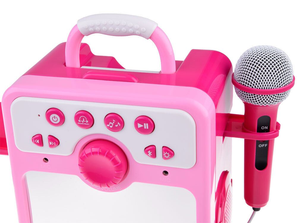 Kaiutin mikrofonilla, vaaleanpunainen hinta ja tiedot | Kehittävät lelut | hobbyhall.fi