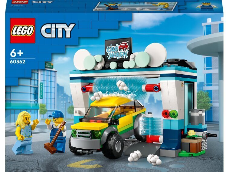 60362 LEGO® City Autopesula ja Bluetooth-karaoke-mikrofoni Manta, vaaleanpunainen hinta ja tiedot | LEGOT ja rakennuslelut | hobbyhall.fi