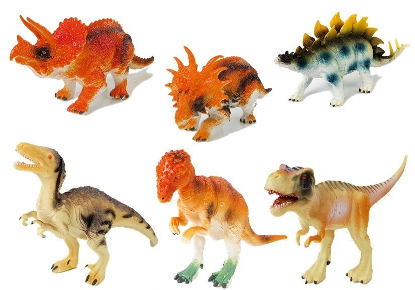 Dinosaurus hahmot setti 6 kpl. hinta ja tiedot | Poikien lelut | hobbyhall.fi