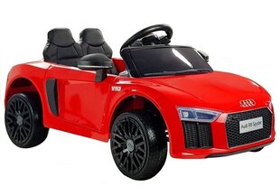 Audi R8 SPYDER sähköauto lapsille, punainen hinta ja tiedot | Lasten sähköautot | hobbyhall.fi