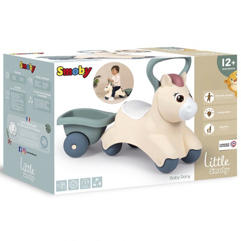 Smoby poni ja perävaunu hinta ja tiedot | Vauvan lelut | hobbyhall.fi