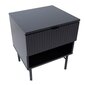 Yöpöytä SEQUENCE 45x40xH55cm, 3D musta hinta ja tiedot | Yöpöydät | hobbyhall.fi