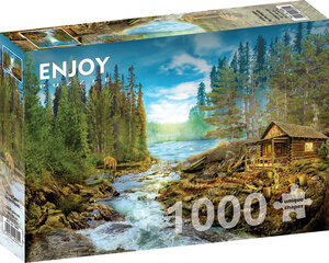 Palapeli Hirsitalo 1000 kpl hinta ja tiedot | ENJOY PUZZLE Lapset | hobbyhall.fi