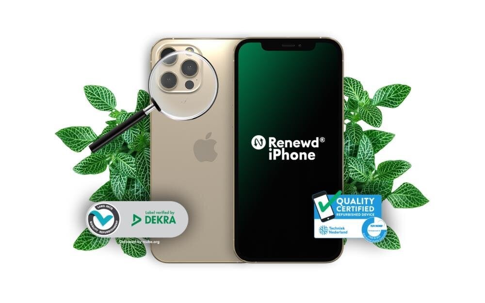 Renewd® iPhone 12 Pro Max 128GB Gold RND-P213128 hinta ja tiedot | Matkapuhelimet | hobbyhall.fi