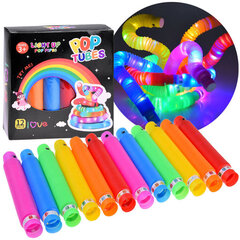 Pop Tube Led -valaistut putket, 12 kpl hinta ja tiedot | Kehittävät lelut | hobbyhall.fi