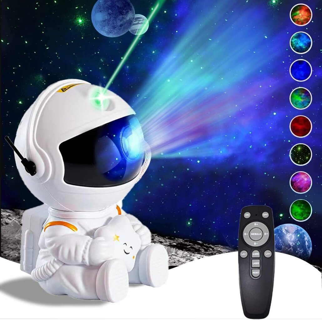 3D LED projektorilamppu – Astronautti hinta ja tiedot | Juhlakoristeet | hobbyhall.fi