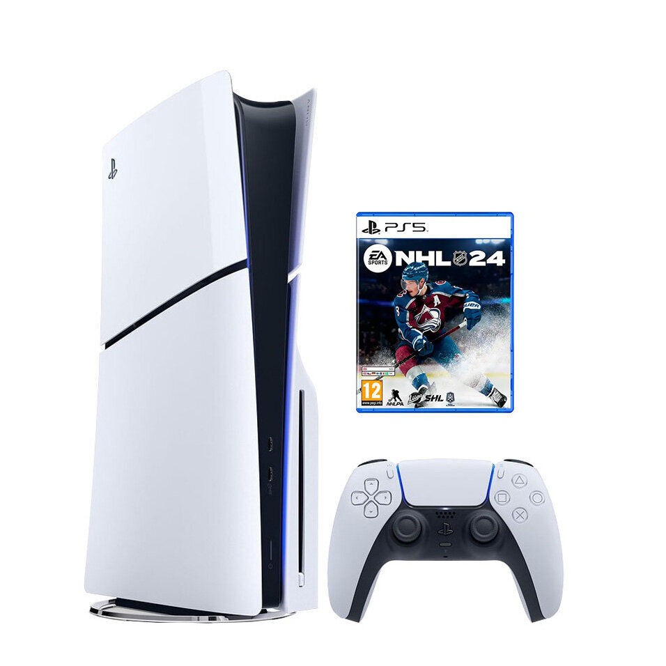 PlayStation 5 Slim Blu-Ray + NHL 24 PS5 hinta ja tiedot | Pelikonsolit | hobbyhall.fi