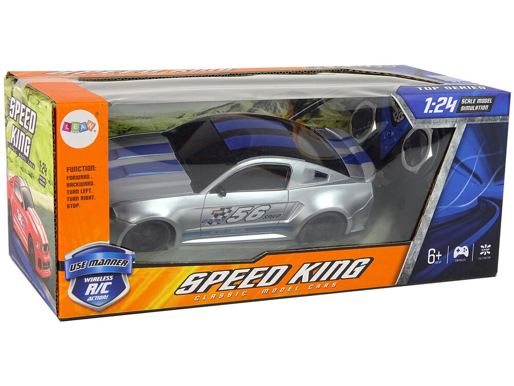 Speed King Sporty kauko-ohjattava auto, harmaa hinta ja tiedot | Poikien lelut | hobbyhall.fi