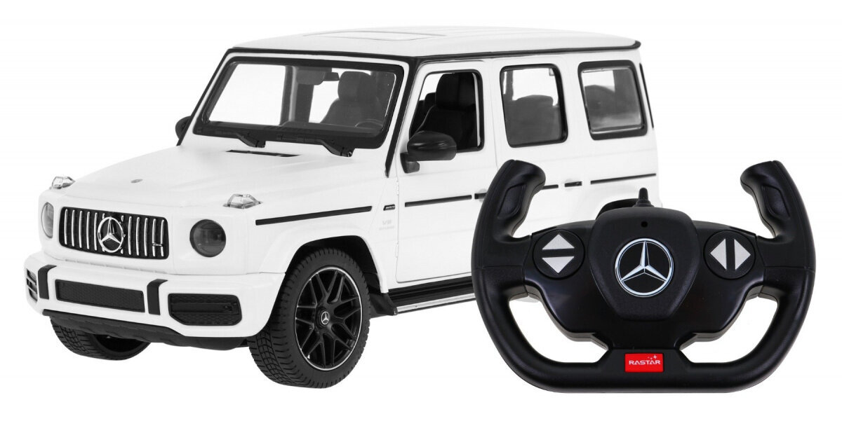 Mercedes Benz G63 kauko-ohjattava auto, 1:14, valkoinen hinta ja tiedot | Poikien lelut | hobbyhall.fi