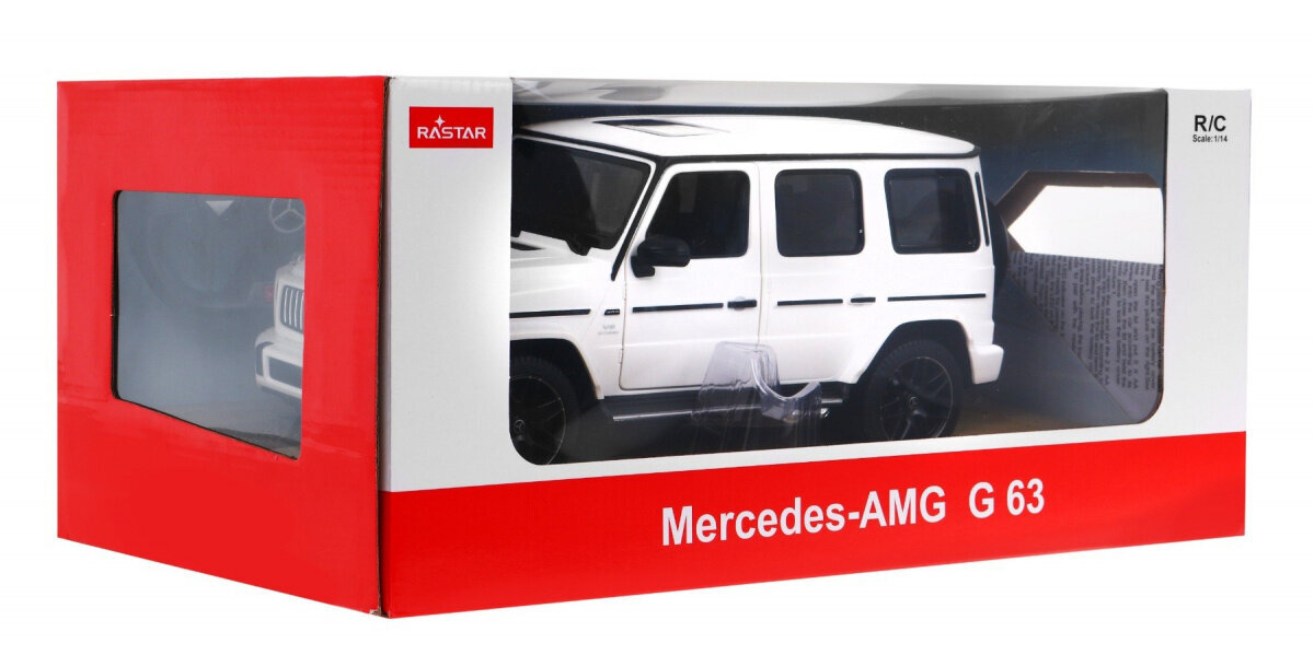 Mercedes Benz G63 kauko-ohjattava auto, 1:14, valkoinen hinta ja tiedot | Poikien lelut | hobbyhall.fi