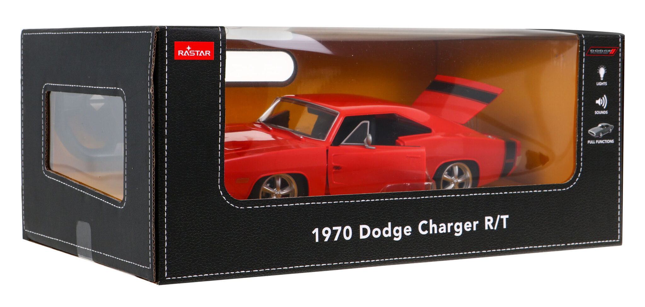 Dodge Charger kauko-ohjattava auto, 1:16, punainen hinta ja tiedot | Poikien lelut | hobbyhall.fi