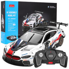 BMW M8 GTE kauko-ohjattava auto, 1:18, valkoinen hinta ja tiedot | Poikien lelut | hobbyhall.fi