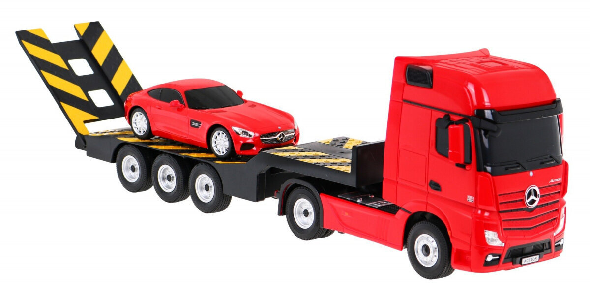 Kauko-ohjattava Mercedes Benz Actros puoliperävaunulla, 1:26, Mercedes Benz AMG GT, 1:24. hinta ja tiedot | Poikien lelut | hobbyhall.fi