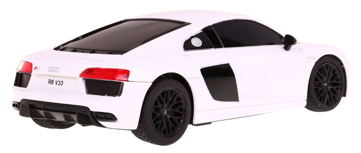 Audi R8 kauko-ohjattava auto, 1:24, valkoinen hinta ja tiedot | Poikien lelut | hobbyhall.fi