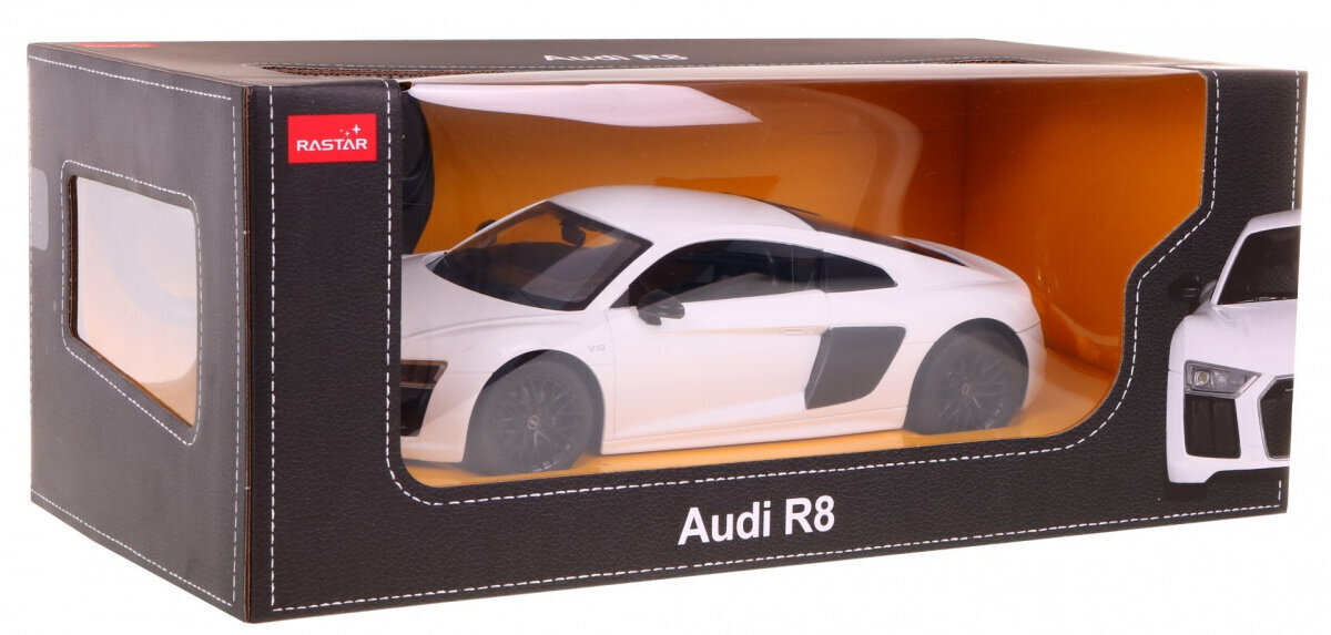 Audi R8 kauko-ohjattava auto, 1:24, valkoinen hinta ja tiedot | Poikien lelut | hobbyhall.fi