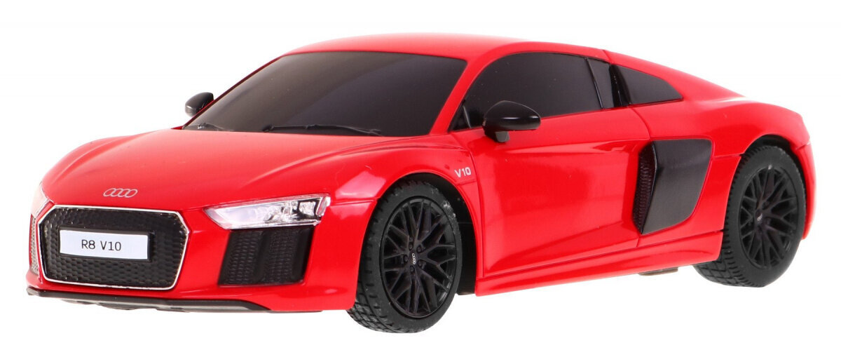 Audi R8 kauko-ohjattava auto, 1:24, punainen hinta ja tiedot | Poikien lelut | hobbyhall.fi