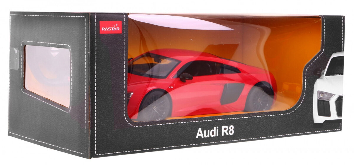 Audi R8 kauko-ohjattava auto, 1:24, punainen hinta ja tiedot | Poikien lelut | hobbyhall.fi