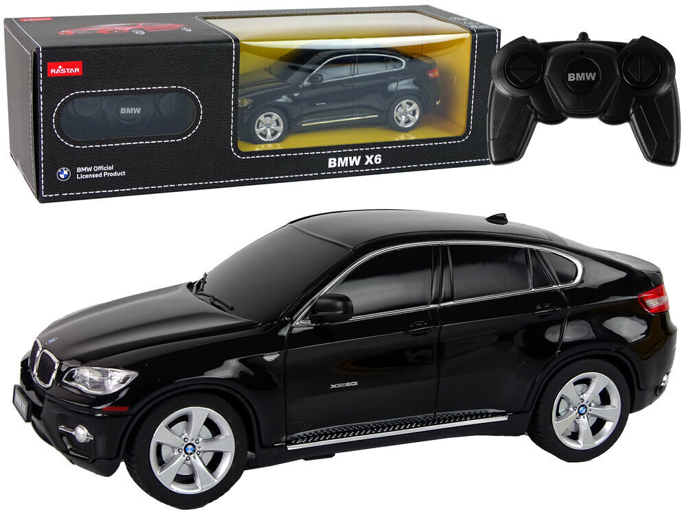 Bmw X6 kauko-ohjattava auto, 1:24, musta hinta ja tiedot | Poikien lelut | hobbyhall.fi