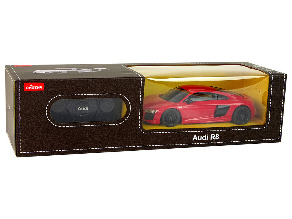 Audi R8 kauko-ohjattava auto, 1:24, punainen hinta ja tiedot | Poikien lelut | hobbyhall.fi