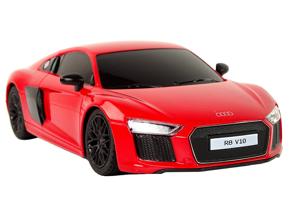 Audi R8 kauko-ohjattava auto, 1:24, punainen hinta ja tiedot | Poikien lelut | hobbyhall.fi