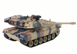 M1A2 kauko-ohjattava tankki, 1:18 hinta ja tiedot | Poikien lelut | hobbyhall.fi