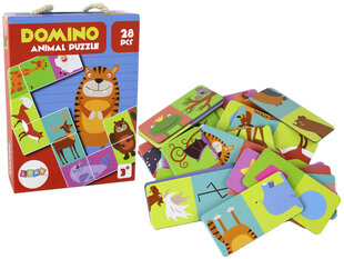 Palapelipeli Domino 28 kpl, eläimet hinta ja tiedot | Kehittävät lelut | hobbyhall.fi