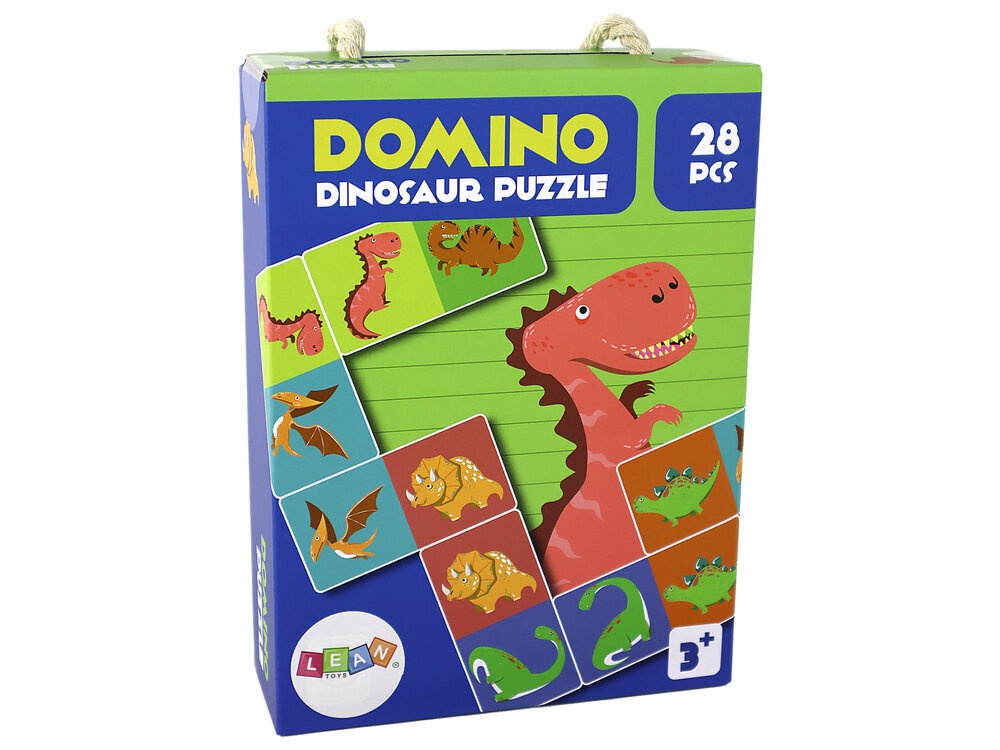 Palapelipeli Domino 28 kpl, dinosaurukset hinta ja tiedot | Kehittävät lelut | hobbyhall.fi