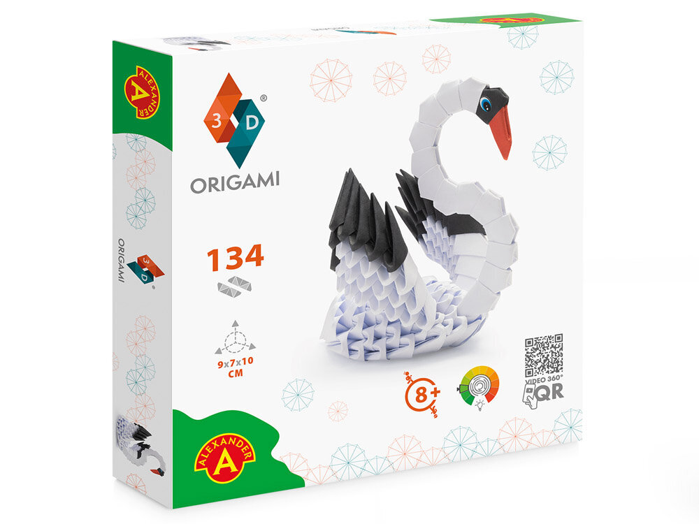 Luova setti - Origami 3D-joutsen hinta ja tiedot | Kehittävät lelut | hobbyhall.fi