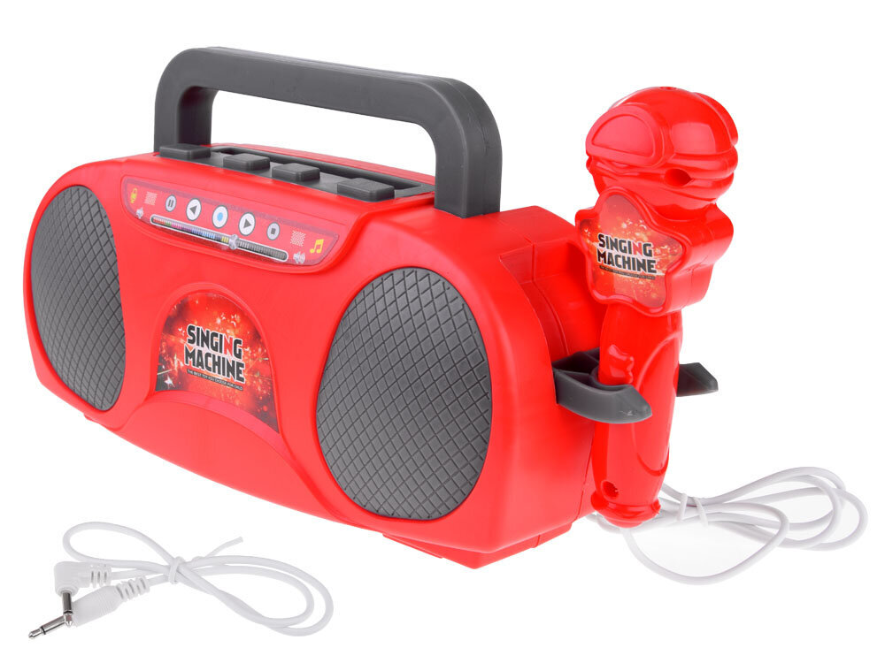 Leluradio mikrofonilla, punainen hinta ja tiedot | Kehittävät lelut | hobbyhall.fi