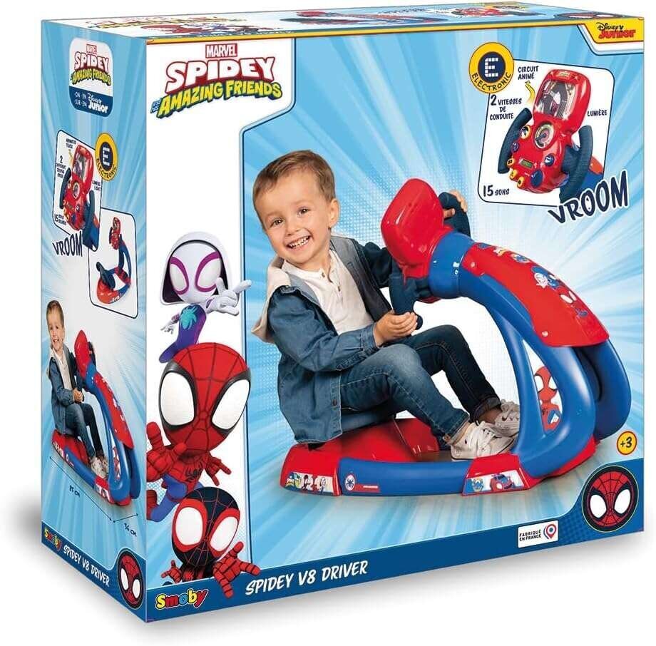 Lasten ajosimulaattori Smoby Spiderman Marvel hinta ja tiedot | Kehittävät lelut | hobbyhall.fi