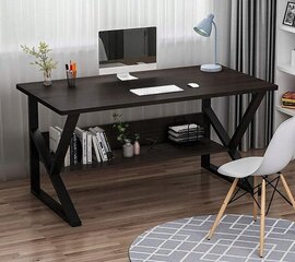 Tietokonepöytä hyllyllä 100 x 60 x 72 hinta ja tiedot | Tietokonepöydät ja työpöydät | hobbyhall.fi