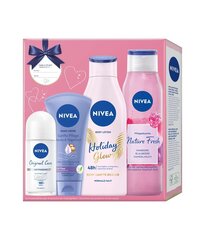 Nivea Girls Stuff kosmetiikkasetti naisille 4:1: 200ml + 300ml + 75ml + 50ml hinta ja tiedot | Suihkusaippuat ja suihkugeelit | hobbyhall.fi
