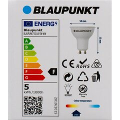 Blaupunkt LED-lamppu GU10 5W, lämmin valkoinen hinta ja tiedot | Lamput | hobbyhall.fi