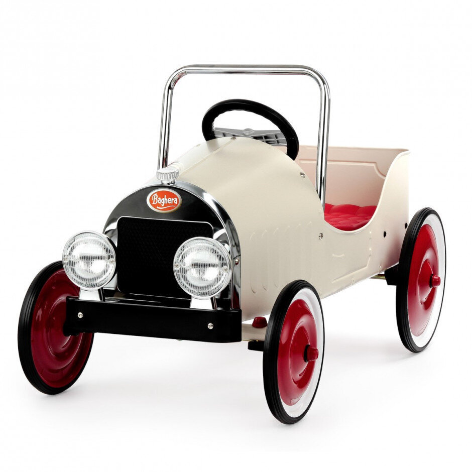 Retro auto polkimella valkoinen 3 - 6 vuotta hinta ja tiedot | Poikien lelut | hobbyhall.fi