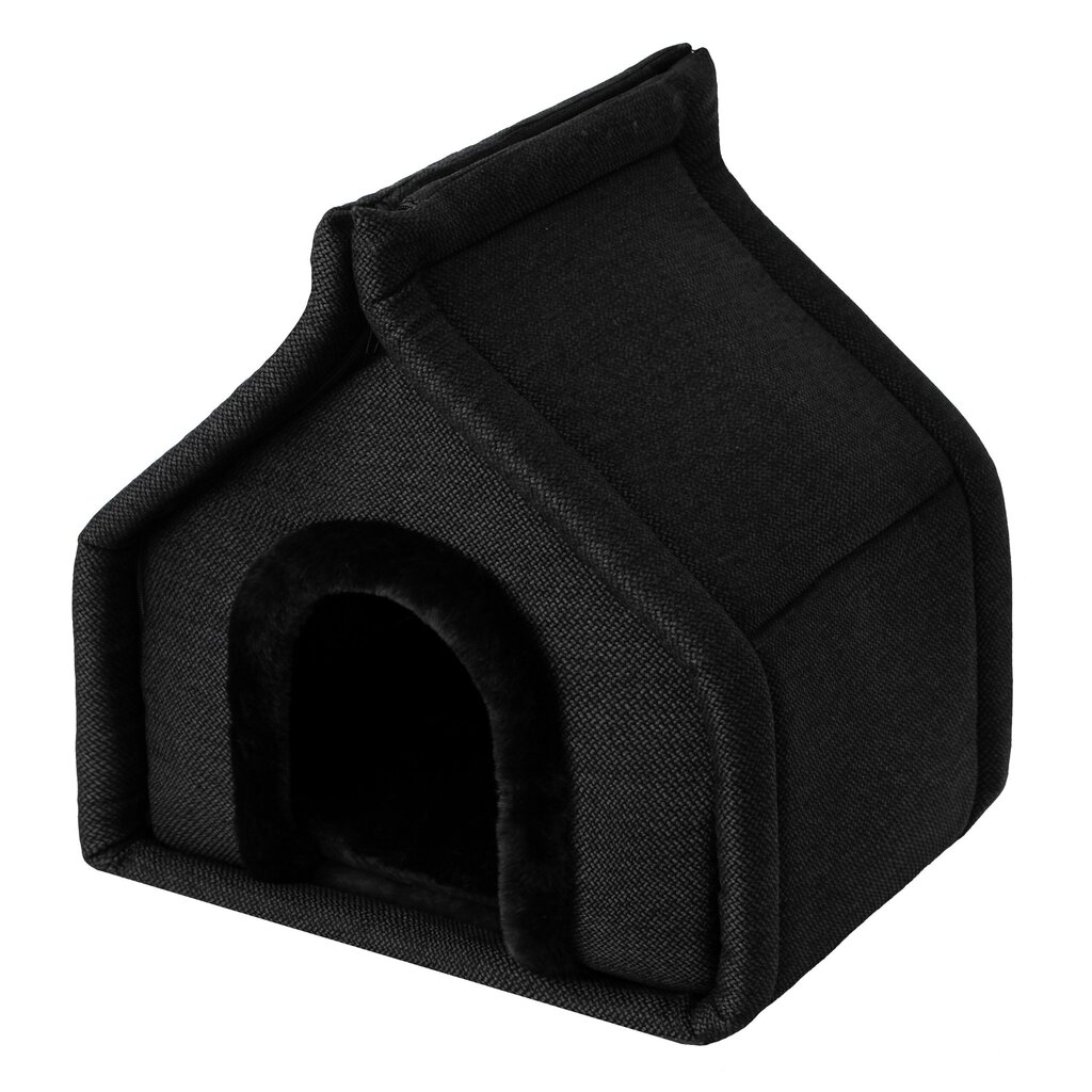 Pesä Doggy Diamond, R1 42x32x43 cm, musta hinta ja tiedot | Pedit ja pesät | hobbyhall.fi