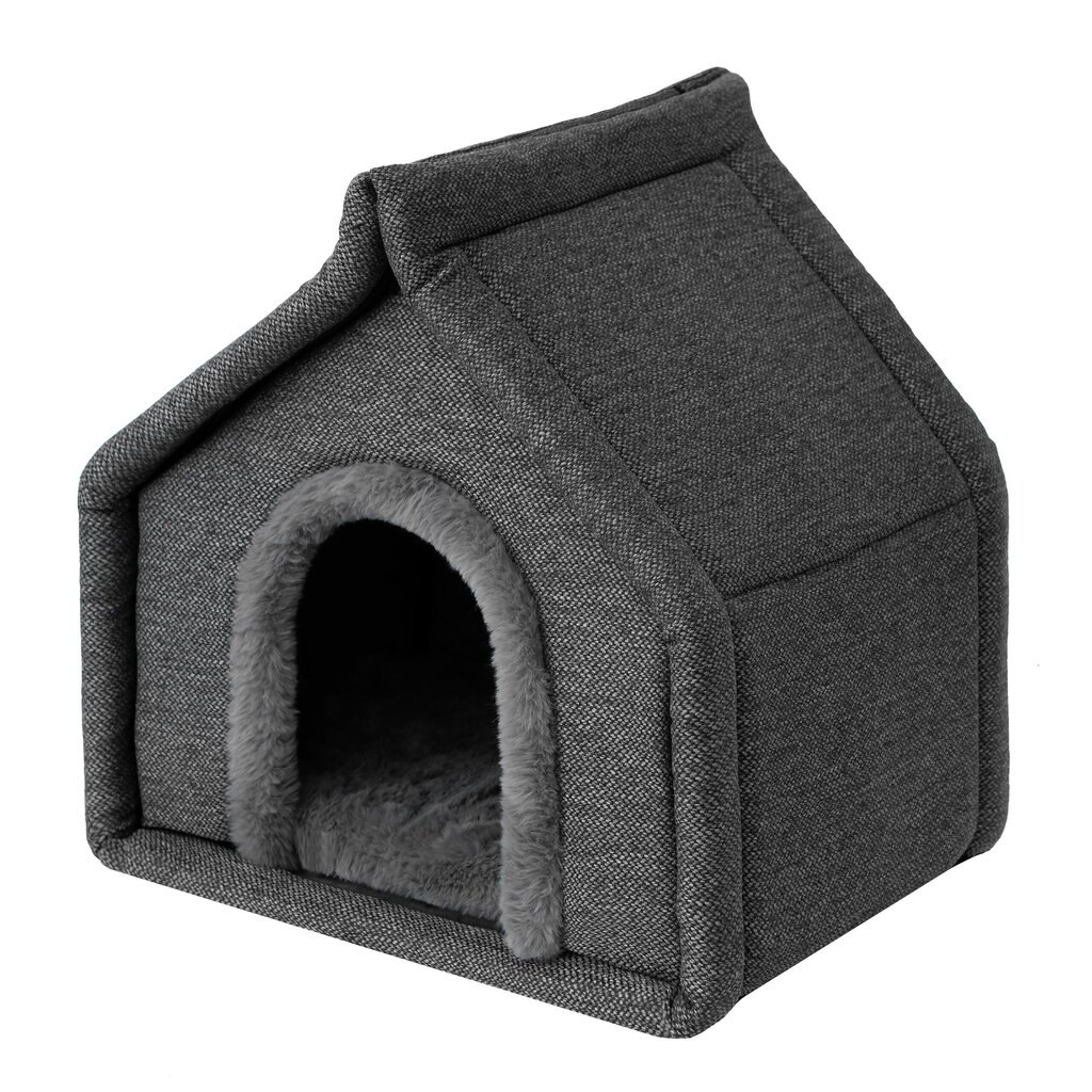 Pesä Doggy Diamond, R1 42x32x43 cm, tummanharmaa hinta ja tiedot | Pedit ja pesät | hobbyhall.fi