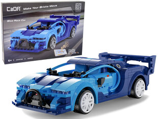 Race Car Blue R/C CaDA -rakennussarja, 325 osaa hinta ja tiedot | Poikien lelut | hobbyhall.fi