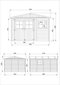 Puinen puutarhavaja Timbela M336 H226 x 324 x 416 cm / 12 m2 hinta ja tiedot | Piharakennukset | hobbyhall.fi