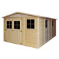 Puinen puutarhavaja Timbela M337 + lattia H226 x 324 x 516 cm / 15 m2 hinta ja tiedot | Piharakennukset | hobbyhall.fi