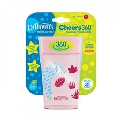 Juomapullo Dr. Browns Cheers 360 TC0109, 300 ml, roosa hinta ja tiedot | Dr. Brown's Vauvatarvikkeet | hobbyhall.fi